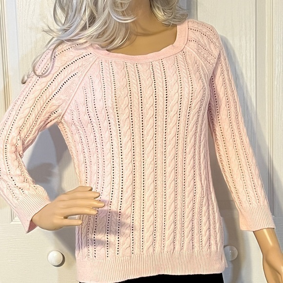 AMERICAN EAGLE 🦅 Pink Cable Knit Women’s Sweater XS - Picture 11 of 11